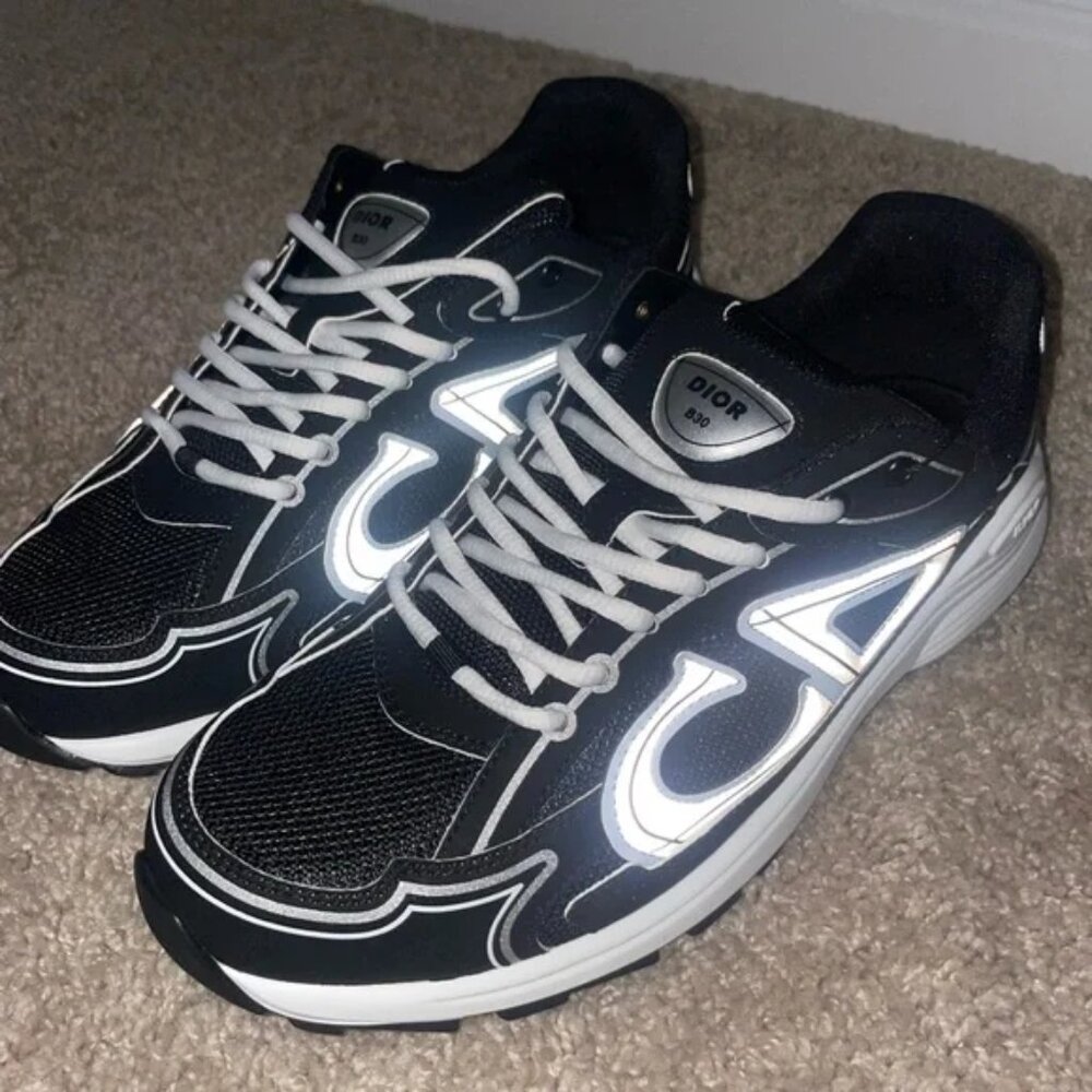 Dior Men's Black and White Trainers